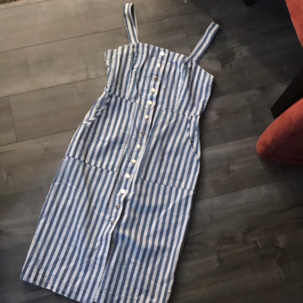 Forever 21 denim strip dress